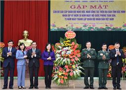 Gặp mặt cán bộ cao cấp Quân đội nghỉ hưu trên địa bàn tỉnh Bắc Ninh